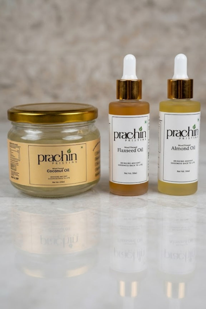 Almond, Coconut & Flaxseed Oil Combo