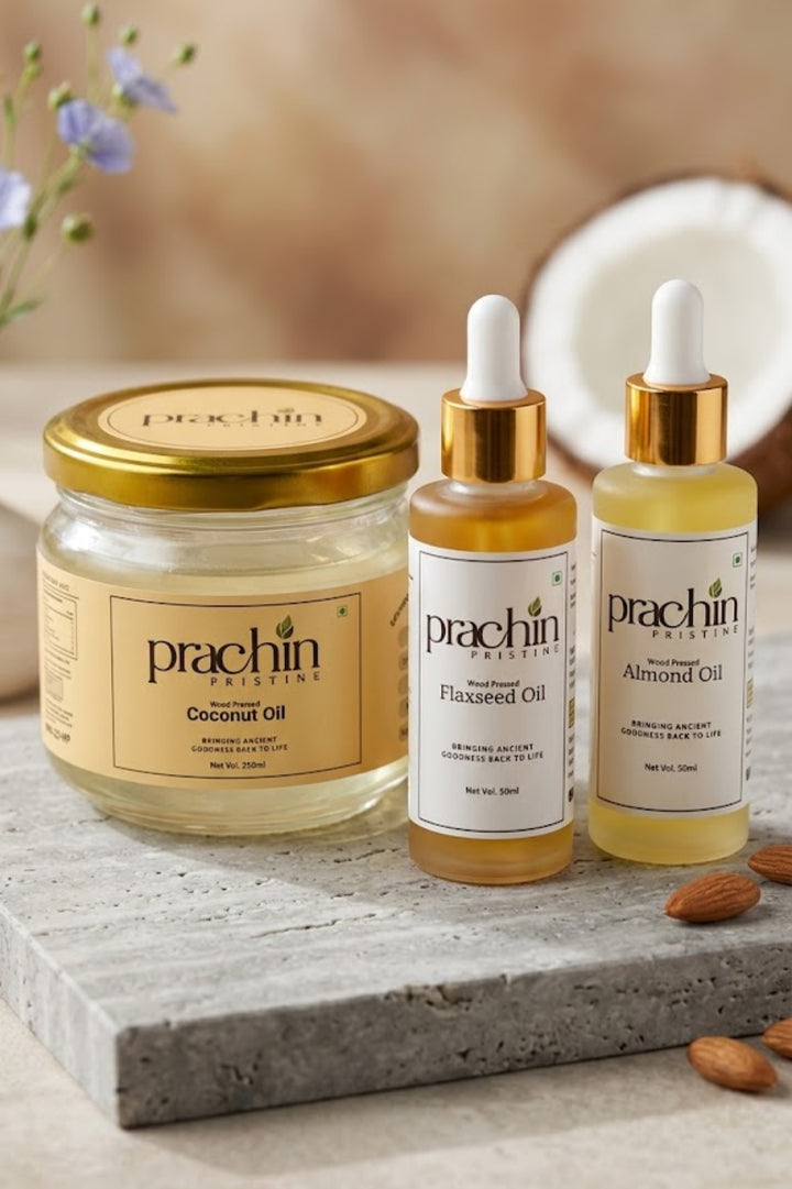 Almond, Coconut & Flaxseed Oil Combo