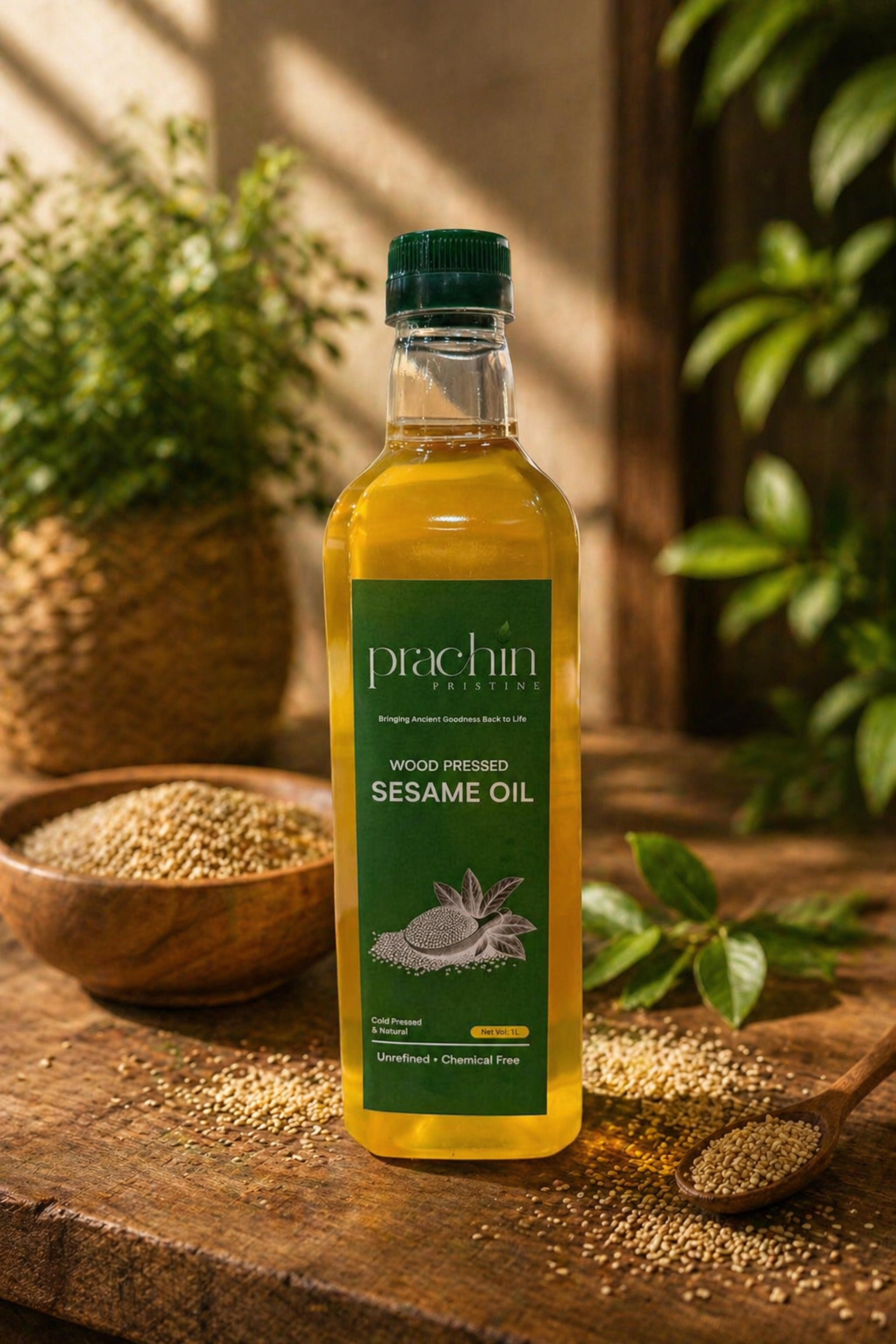 Wood Pressed Sesame Oil