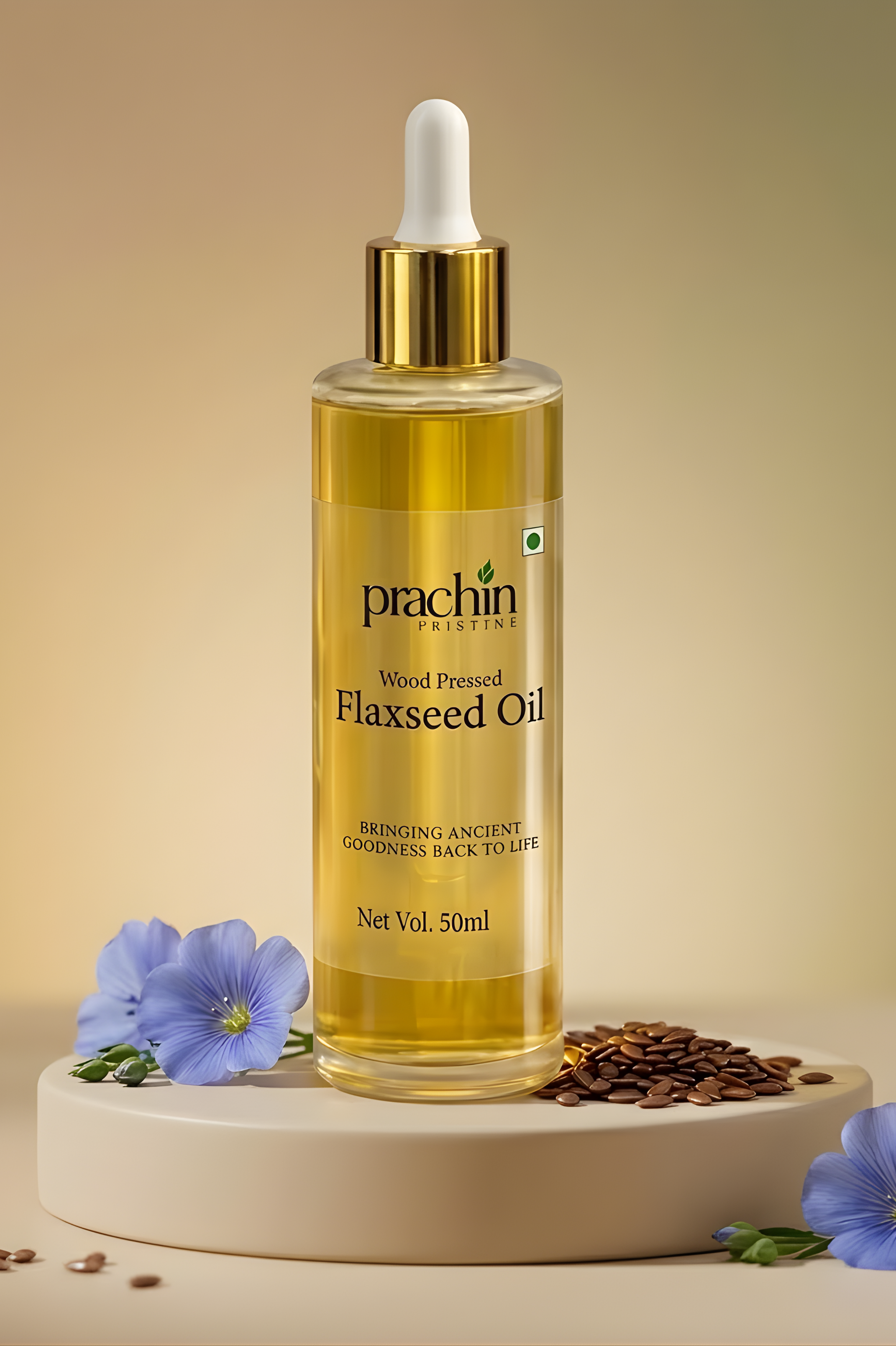 Wood Pressed Flaxseed Oil