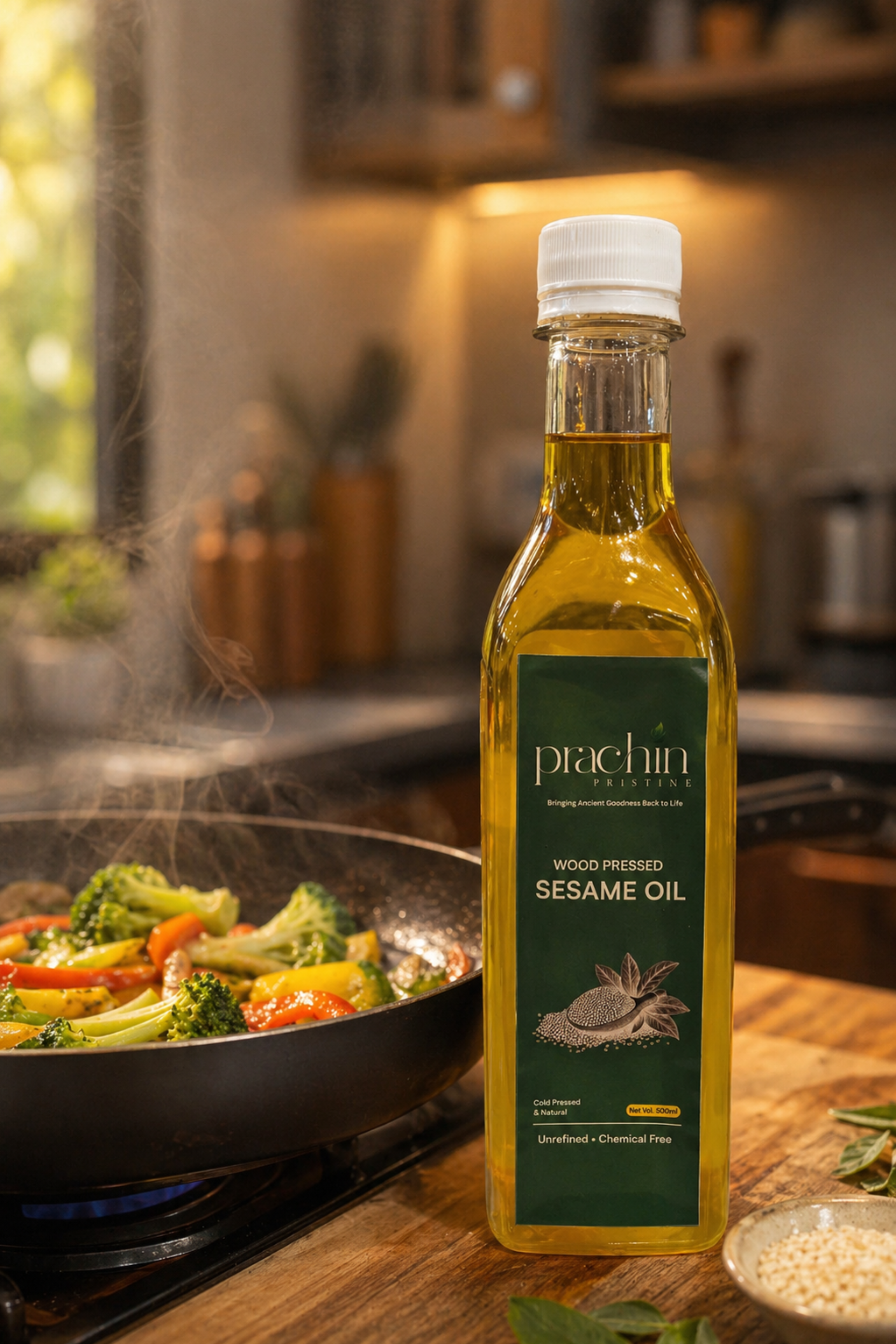 Wood Pressed Sesame Oil