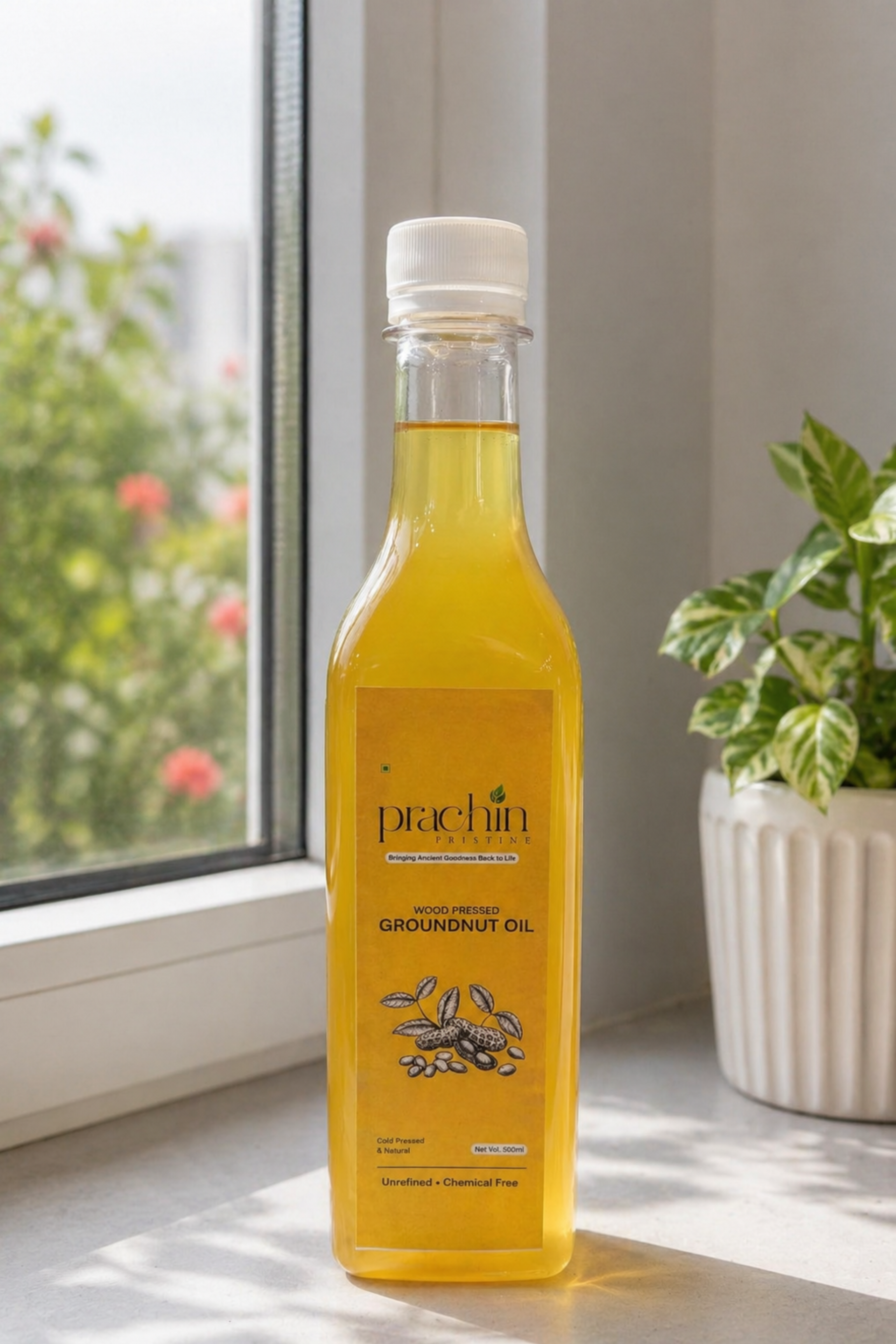 Wood Pressed Groundnut Oil